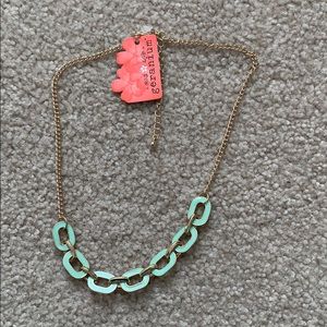NWT light blue chain link necklace